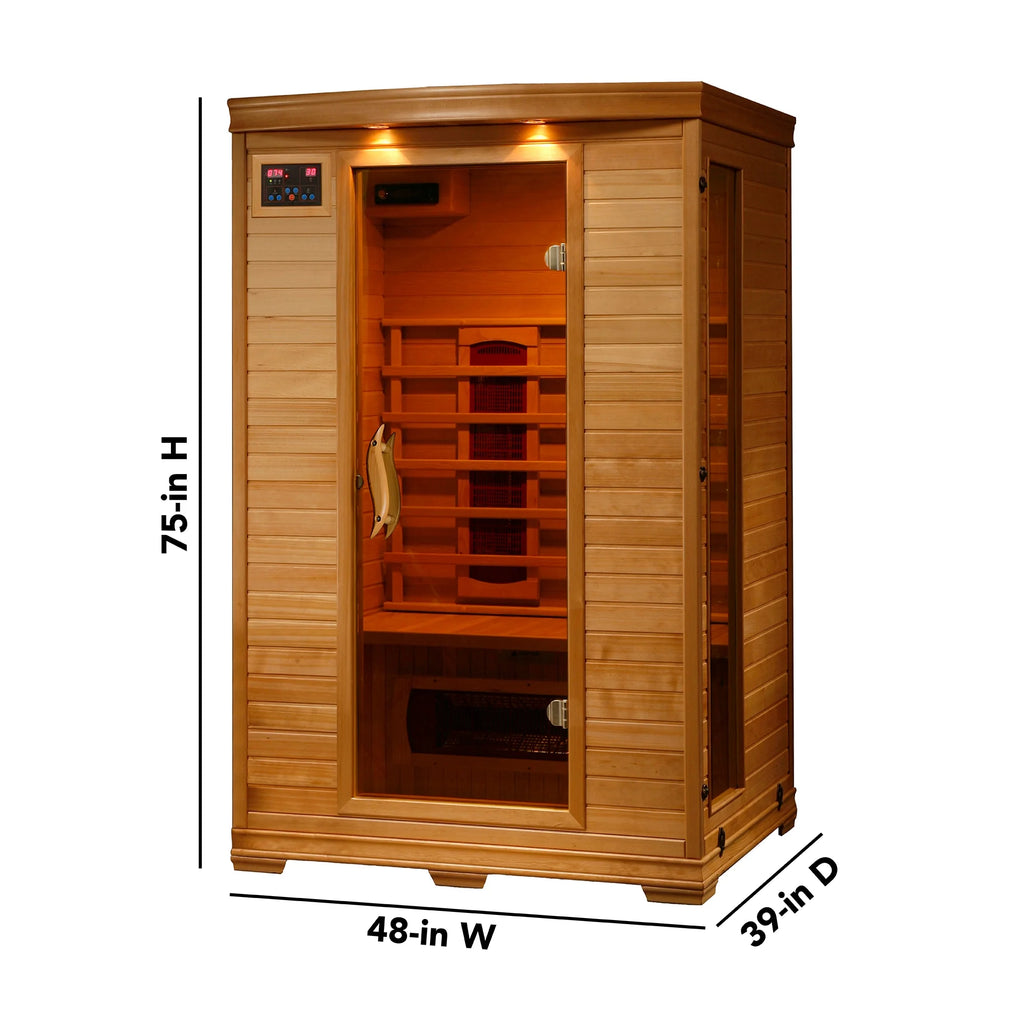 Hemlock Infrared Sauna with 5 Ceramic Heaters X78318