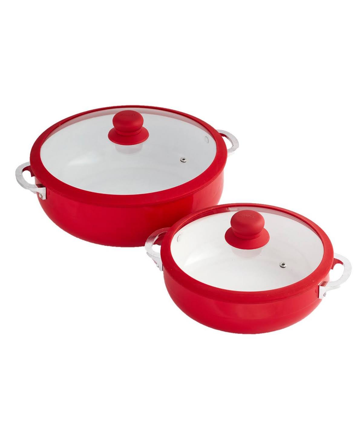 Red Ceramic Nonstick Caldero Set B1050