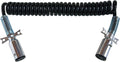 15' Coiled Electric Trailer Cable, 2 X 12 Leads, Pack of 2 H4570