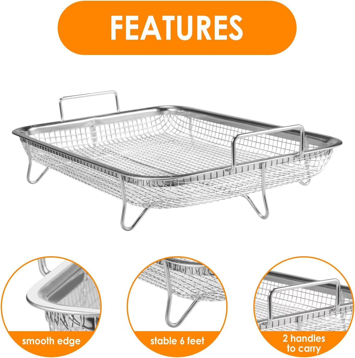 Stainless Steel Air Fryer Basket N7671