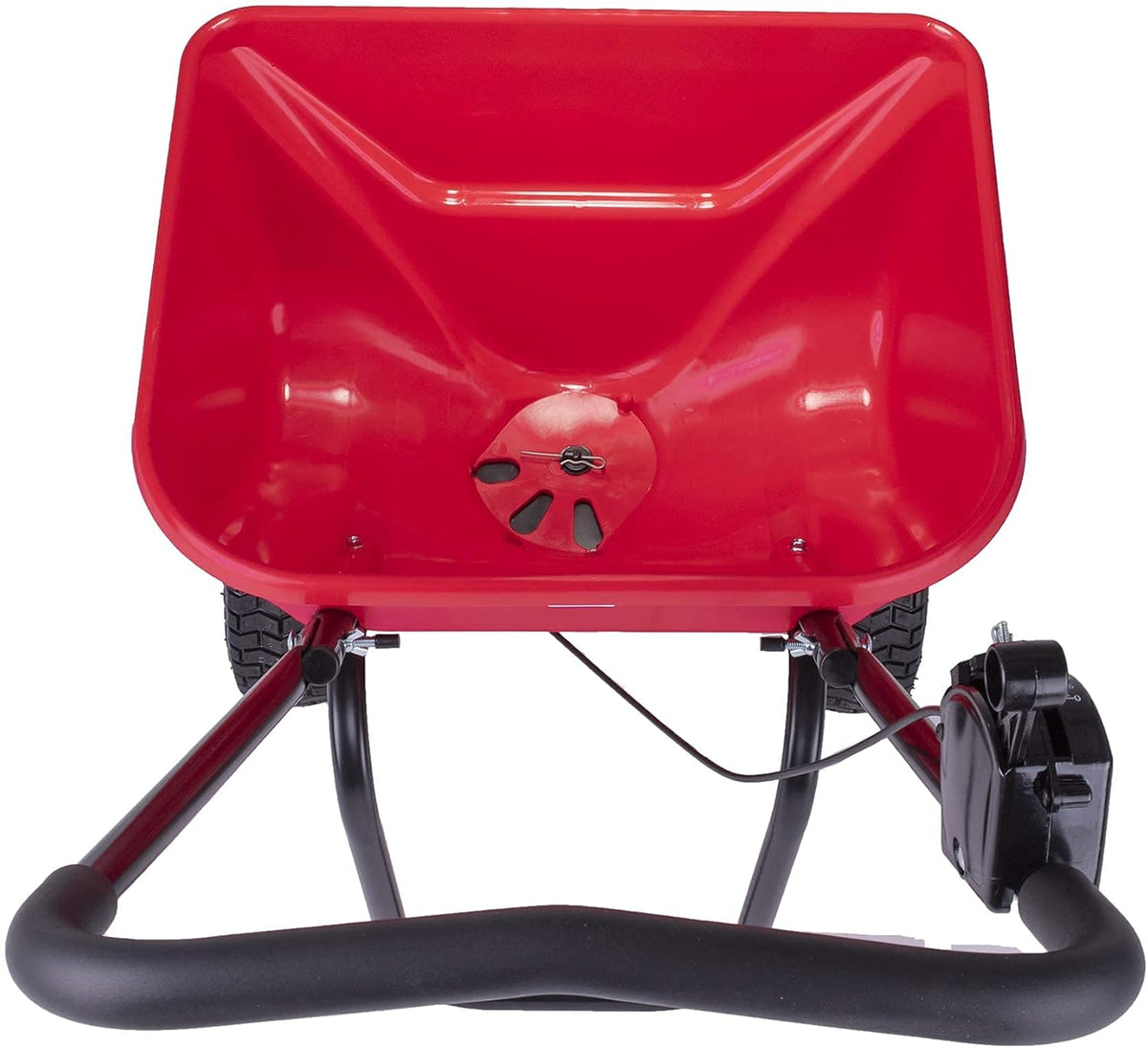 80 LBS Walk Behind Broadcast Spreader with Pneumatic Tires I668