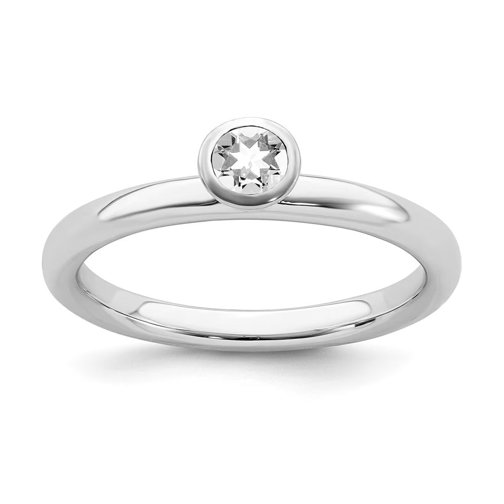 White Topaz Ring Q9904