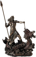 Cold Cast Bronze Hippocampus Statue, 9 1/4 Inch, Pack of 2 P943874