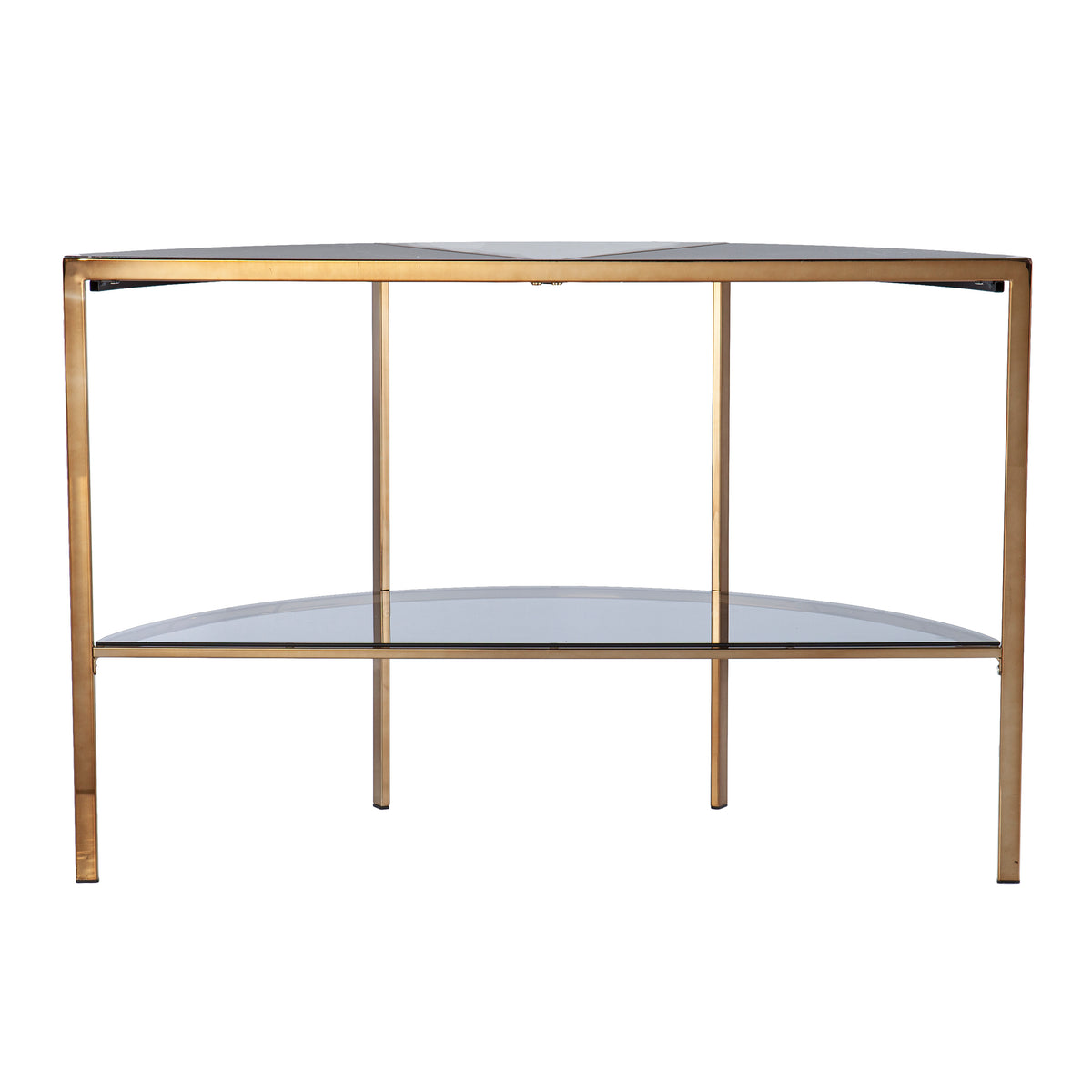 Half Moon Faux Marble Console Table K3197