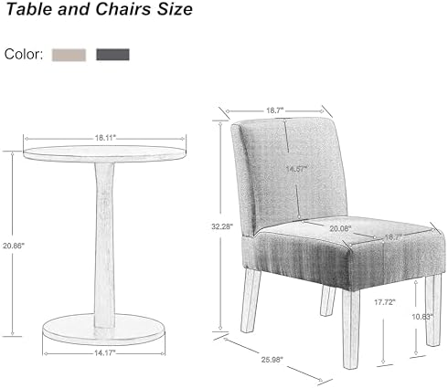 Beige Fabric Upholstered Accent Arm Chair with Wood C663680