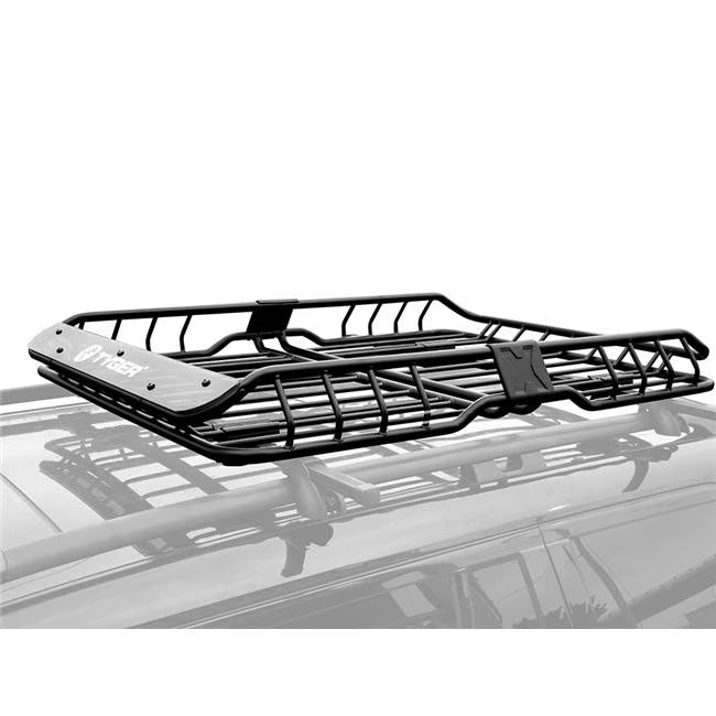 Heavy Duty Roof Mounted Cargo Basket Rack with Wind Fairing J637326