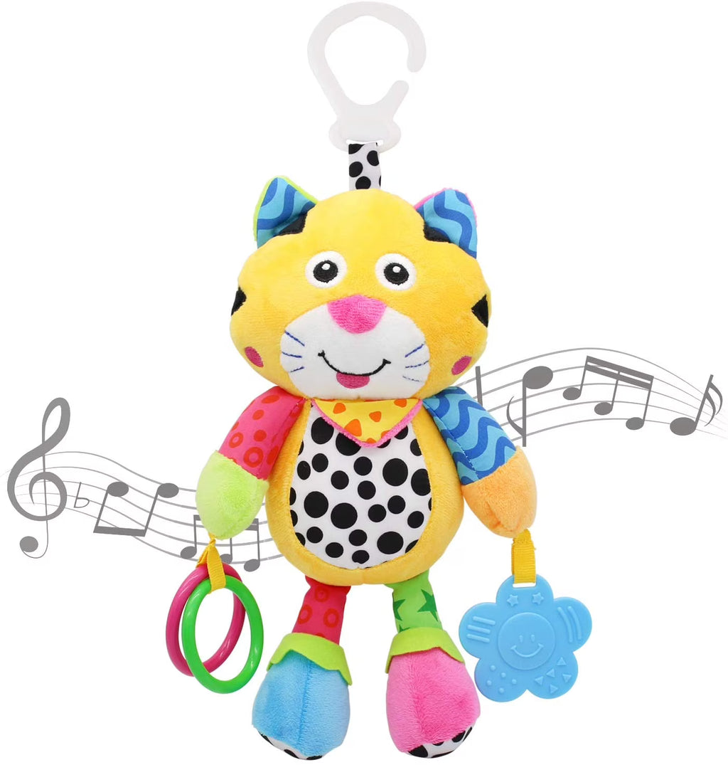 Tiger Baby Car Seat Toys with 24 Music and Teether Y739