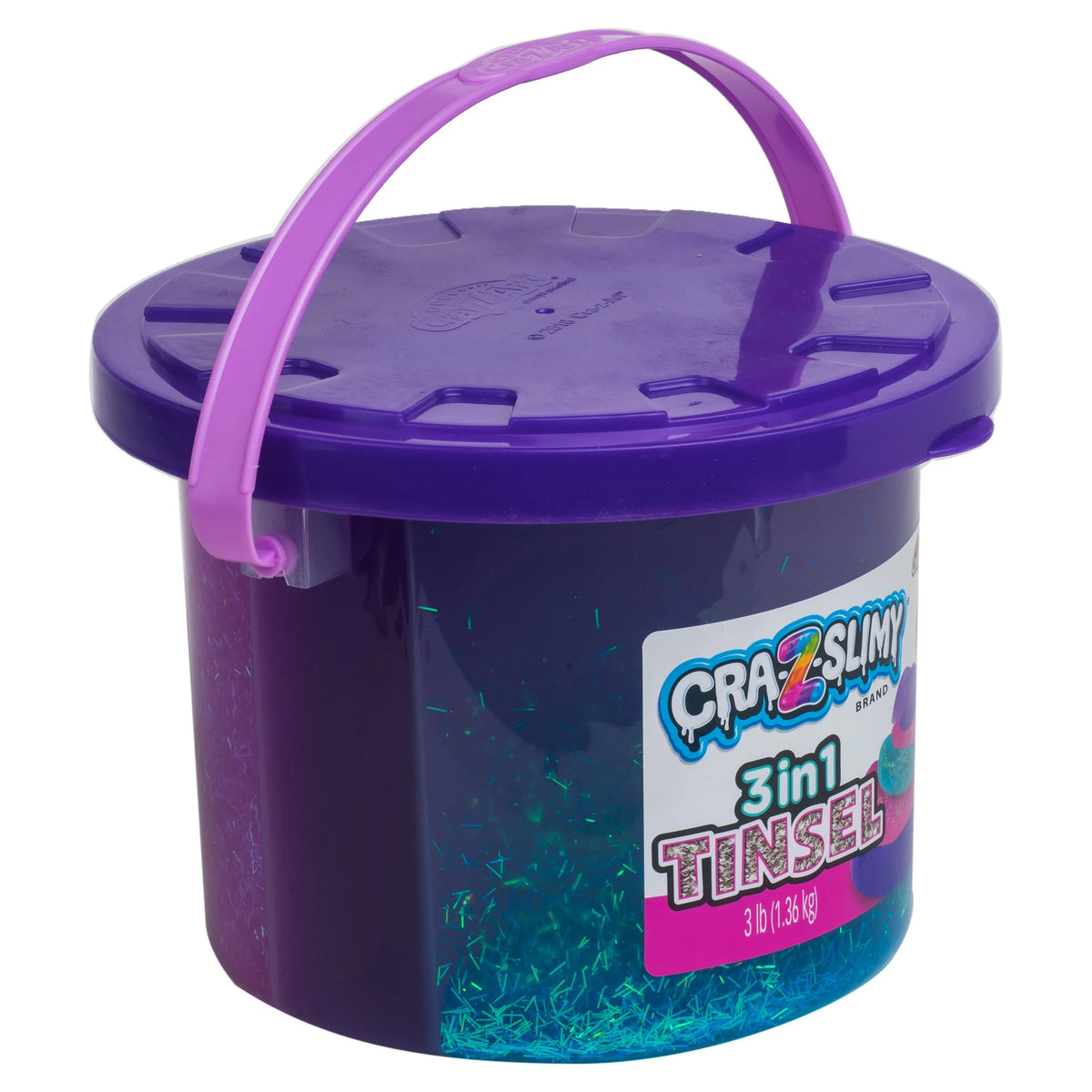 3 in 1 Tinsel Slime 3lbs Bucket A179346
