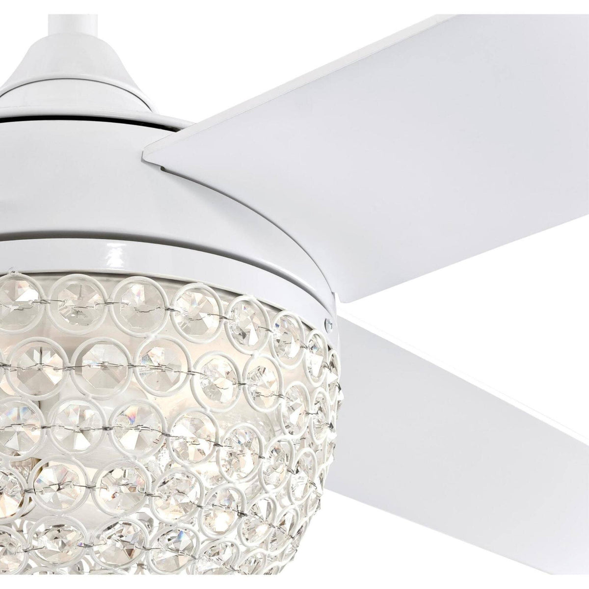 Brushed Nickel 4 Blade LED Ceiling Fan with Remote H701
