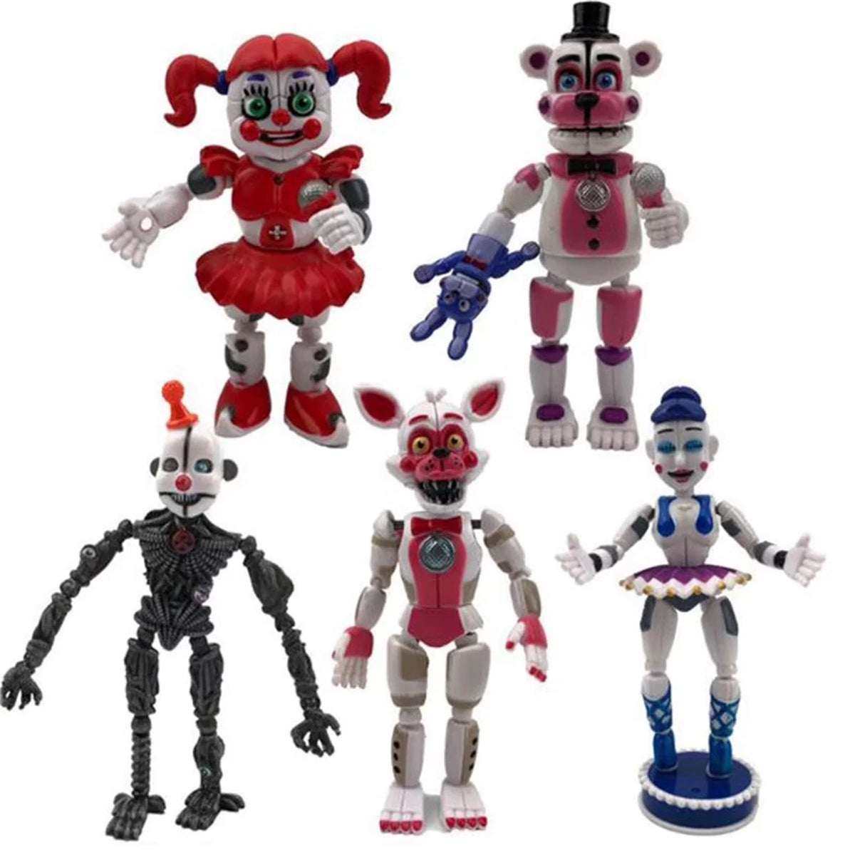 5Pcs Movable Action Figures O2417