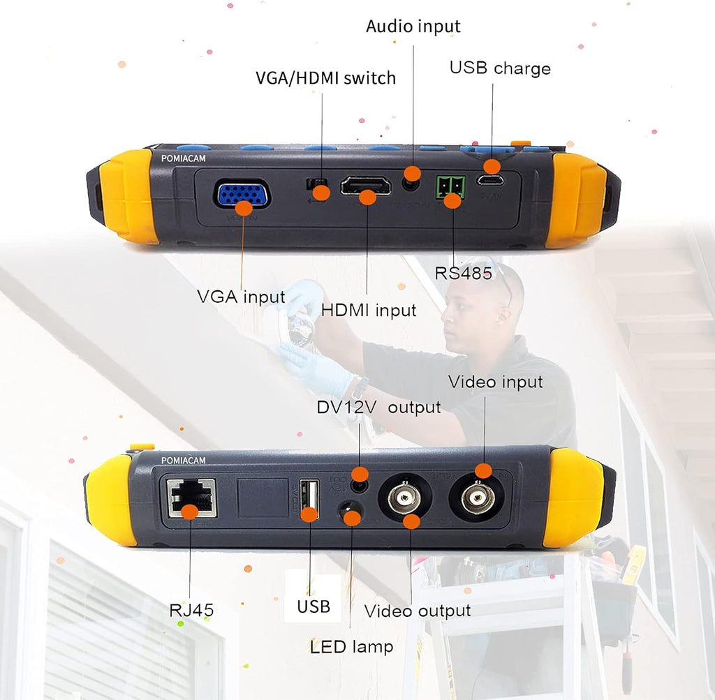 5 Inch 4-in-1 8MP AHD TVI CVI CVBS Coaxial HD Video Tester Q440