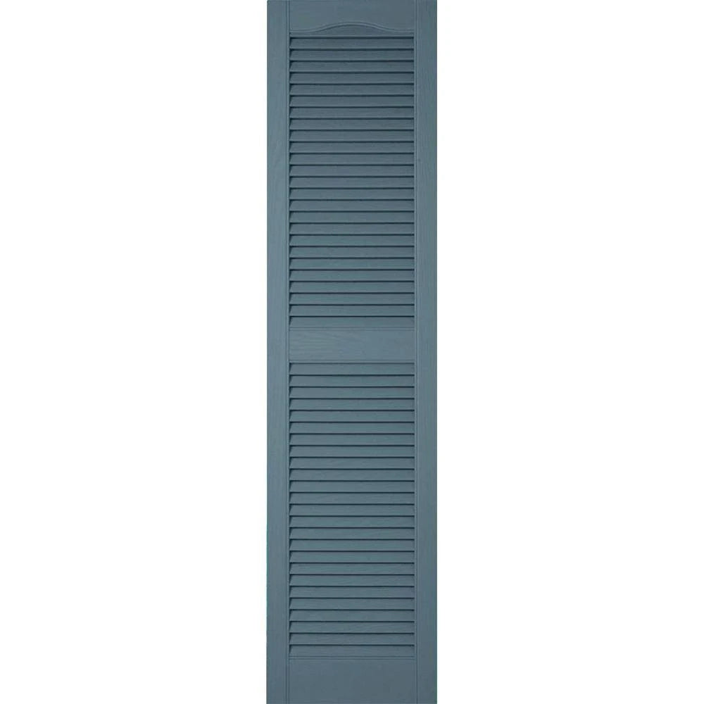 14 1/2 inch x 77 inch Vinyl Open Louver Shutters J500926