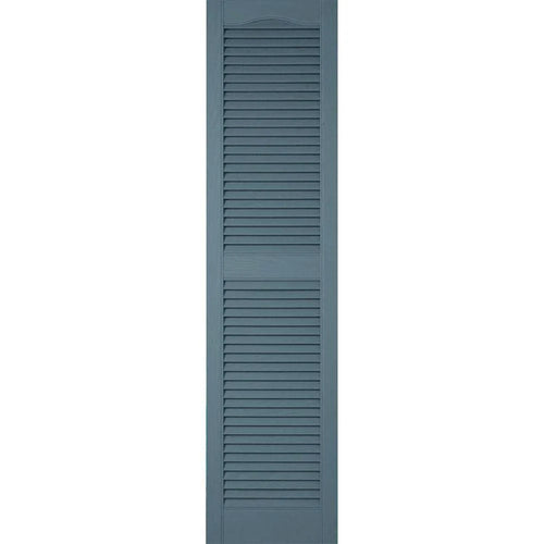 14 1/2 inch x 77 inch Vinyl Open Louver Shutters J500926