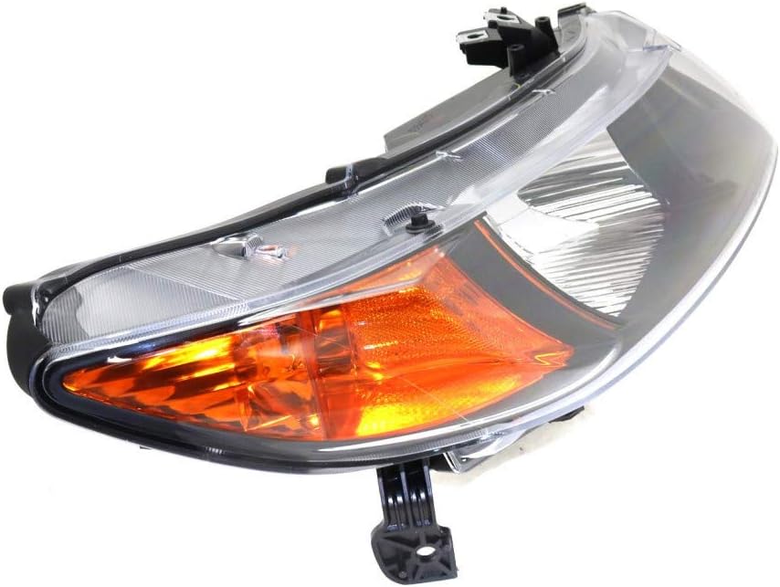 Headlight Assembly for Honda Civic 2006 2007 Driver Side Black Housing with Bulbs H878221