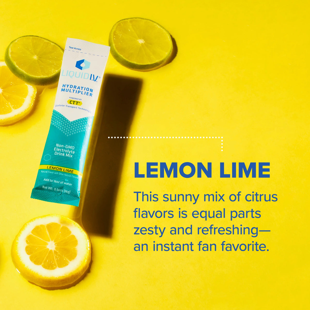 15 Ct Electrolyte Powder Drink Mix, Lemon Lime K569261