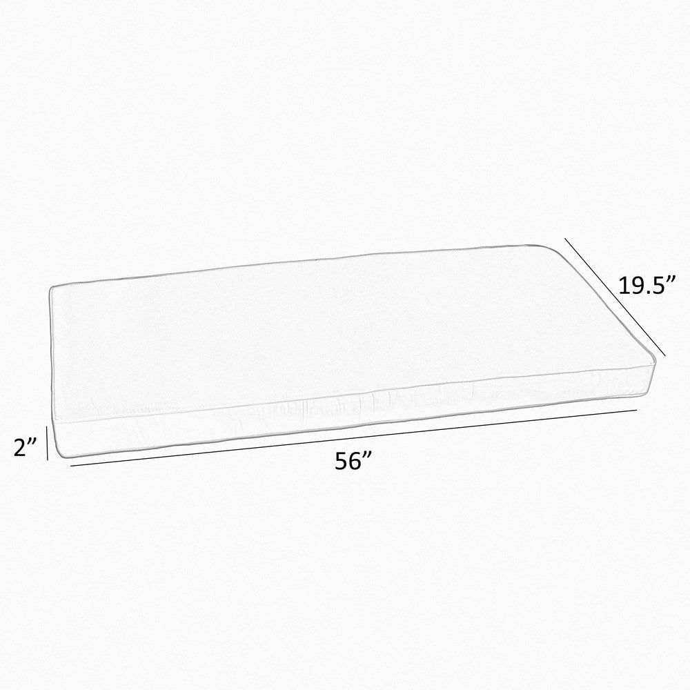 Indoor/Outdoor Bench Cushion 56 in x 19.5 in E1416