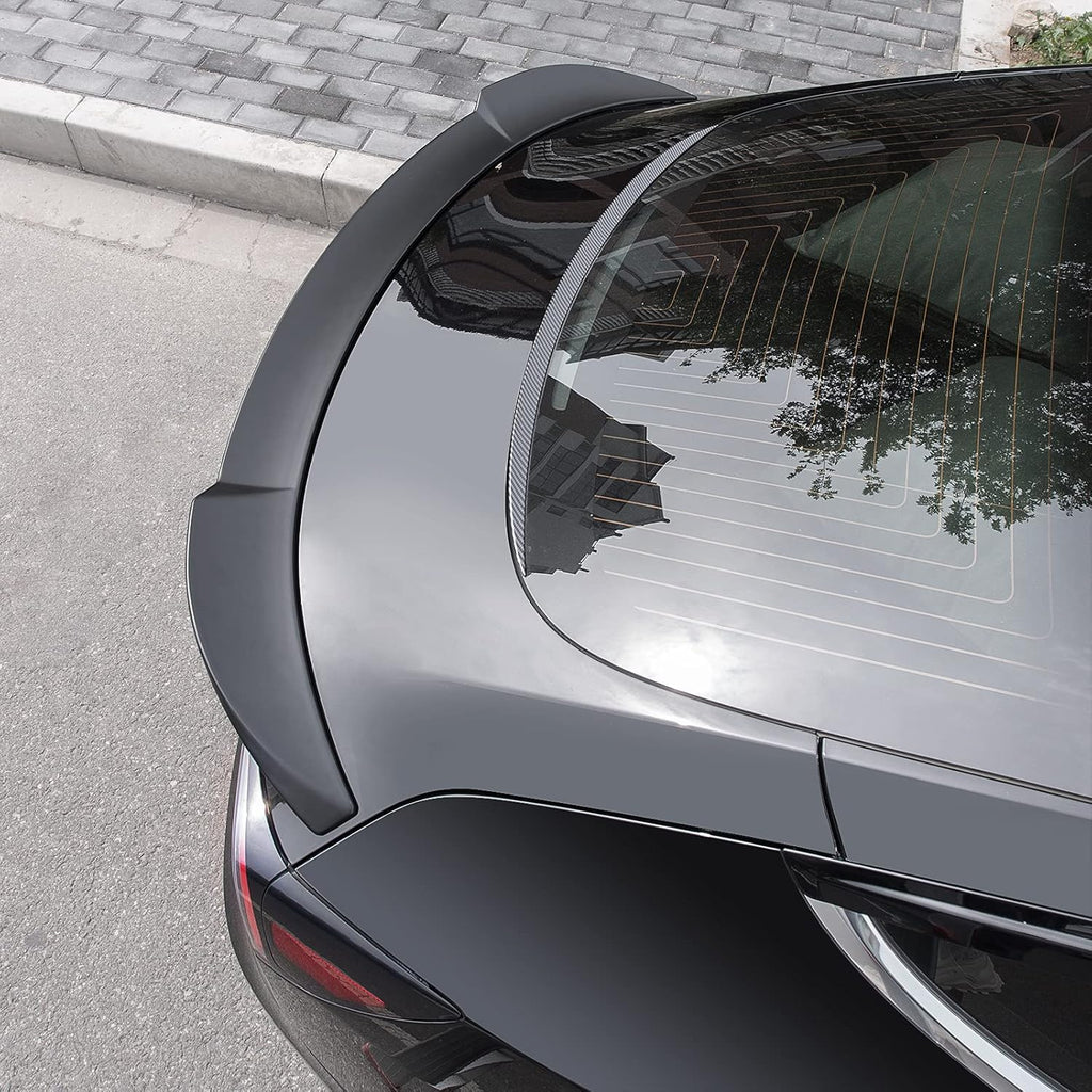 Glossy Carbon Fiber Pattern Rear Spoiler for Tesla Model 3 B261766