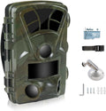 32MP 4K IP66 Waterproof Trail Camera with Night Vision and 3 Passive Infrared Motion Sensors, 2.4 LCD J75242
