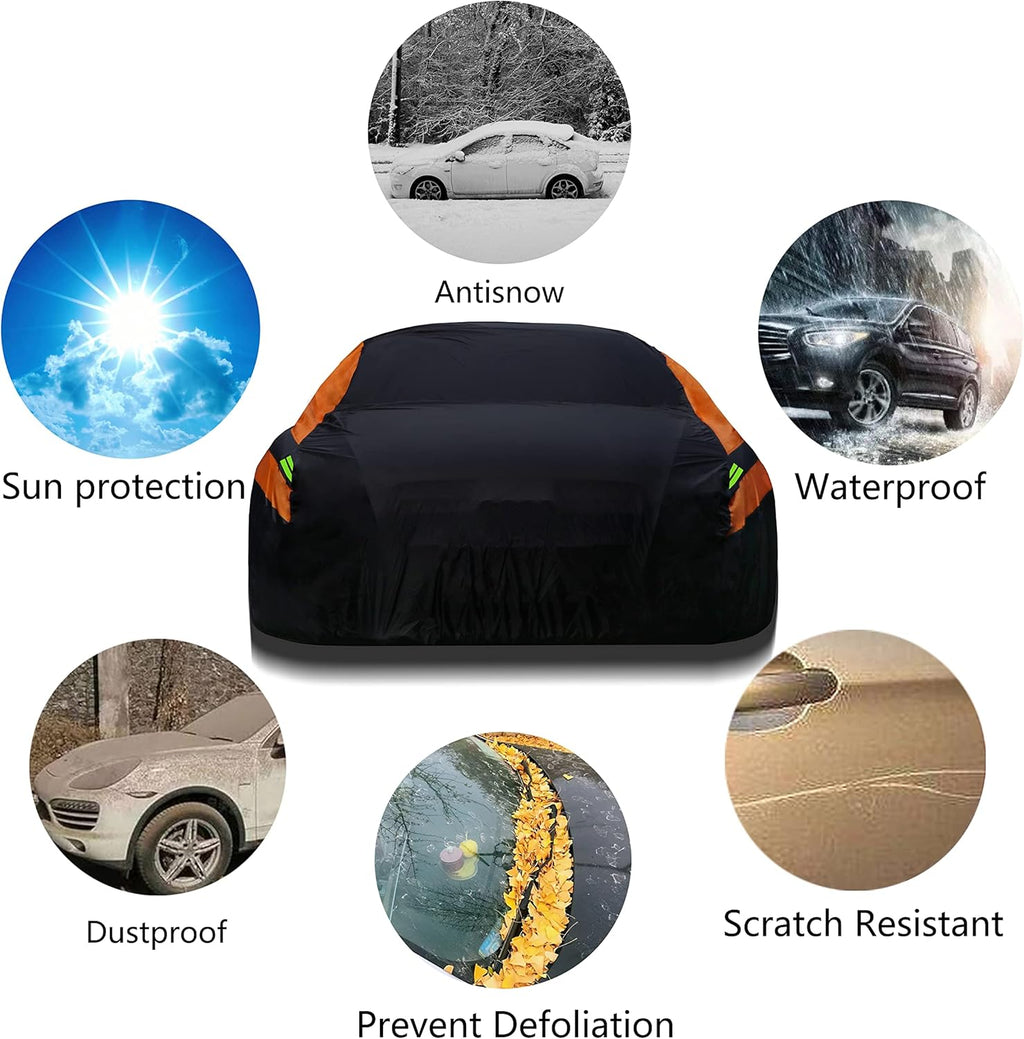 6 Layers Cotton Car Cover for Sedan Up to 177 M J679153
