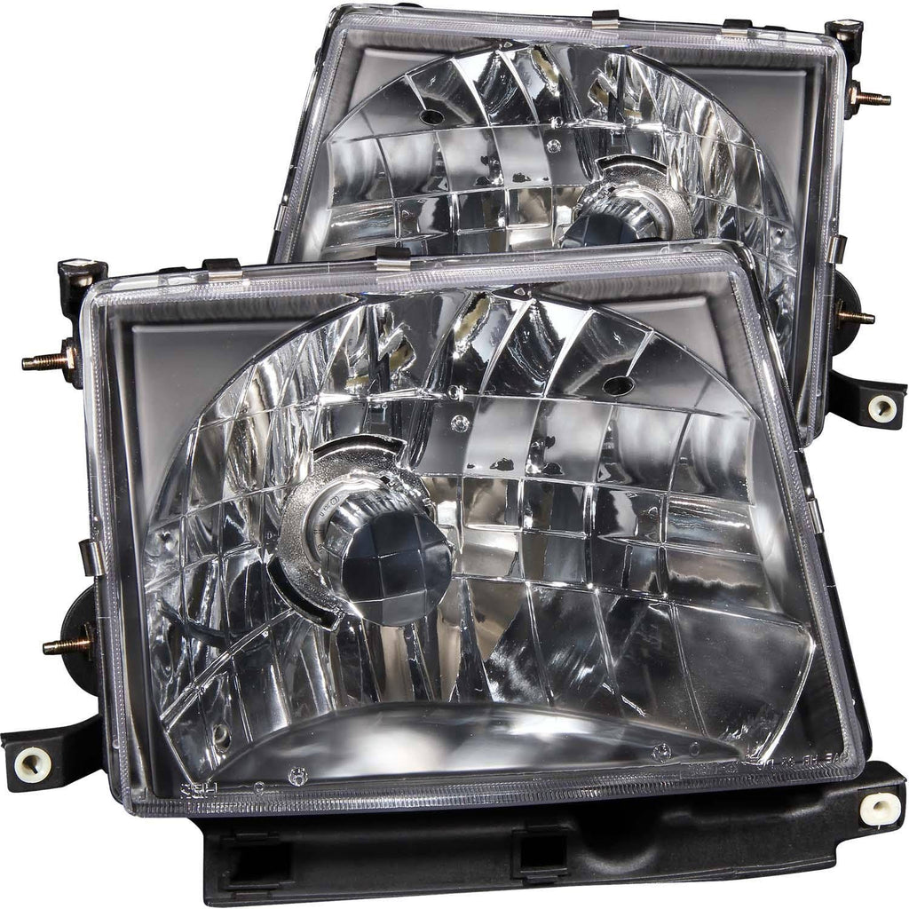 Crystal Headlights Black for 1997-2000 Toyota Tacoma F348