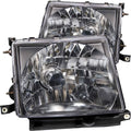 Crystal Headlights Black for 1997-2000 Toyota Tacoma F348