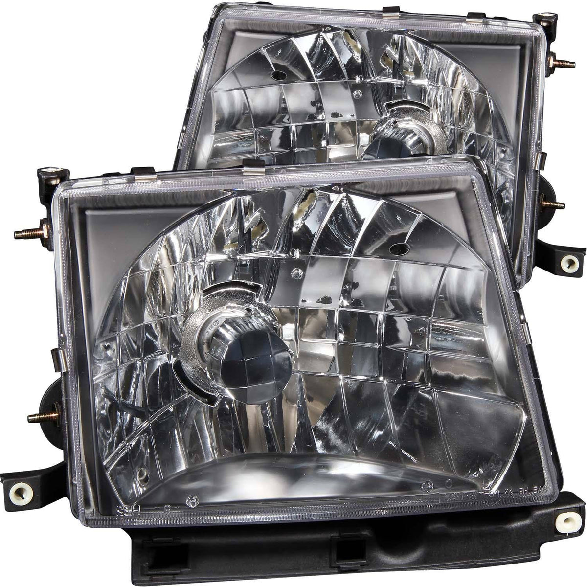 Crystal Headlights Black for 1997-2000 Toyota Tacoma F348