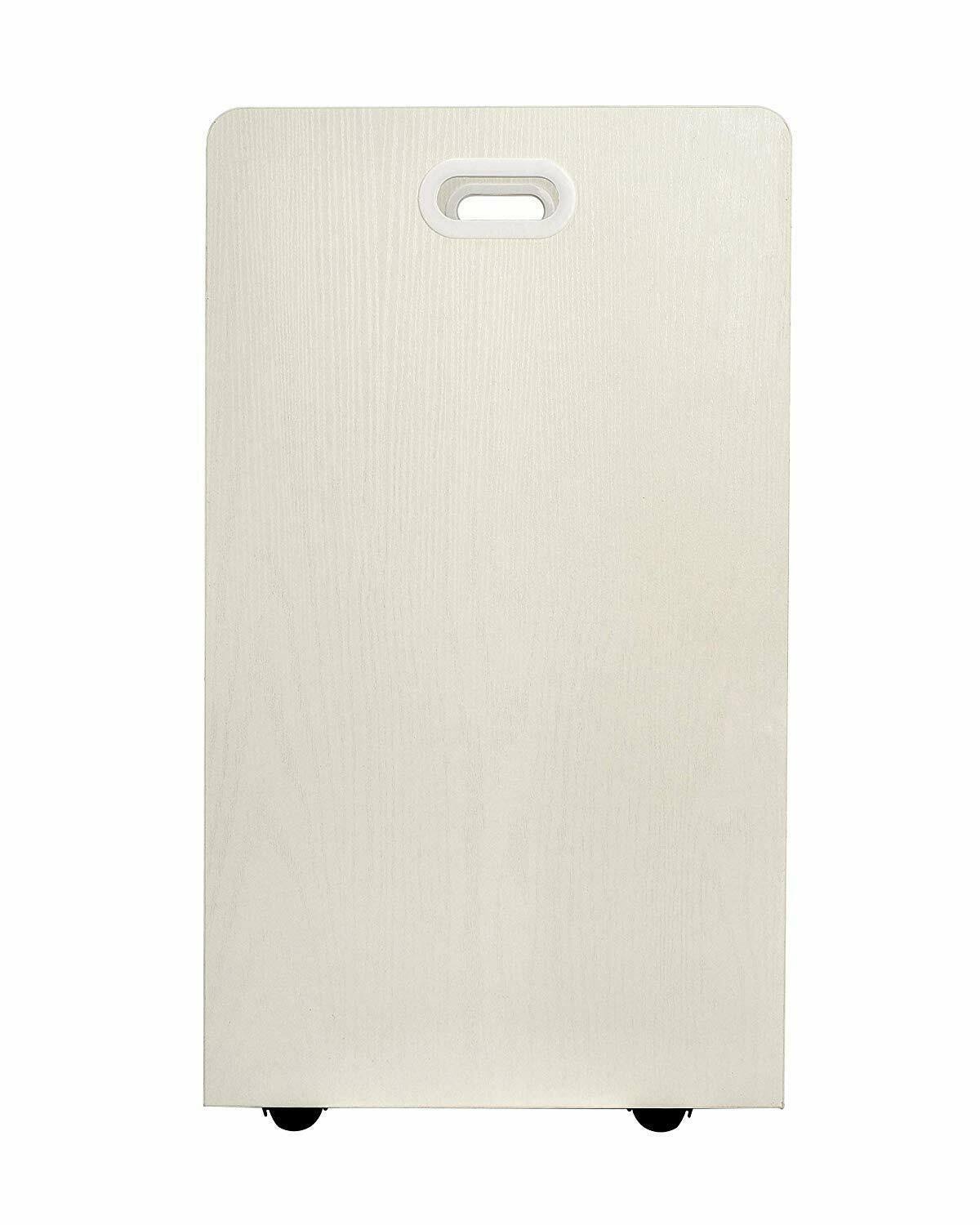 White Mobile Rolling Wood Blueprint Roll File Organizer L699