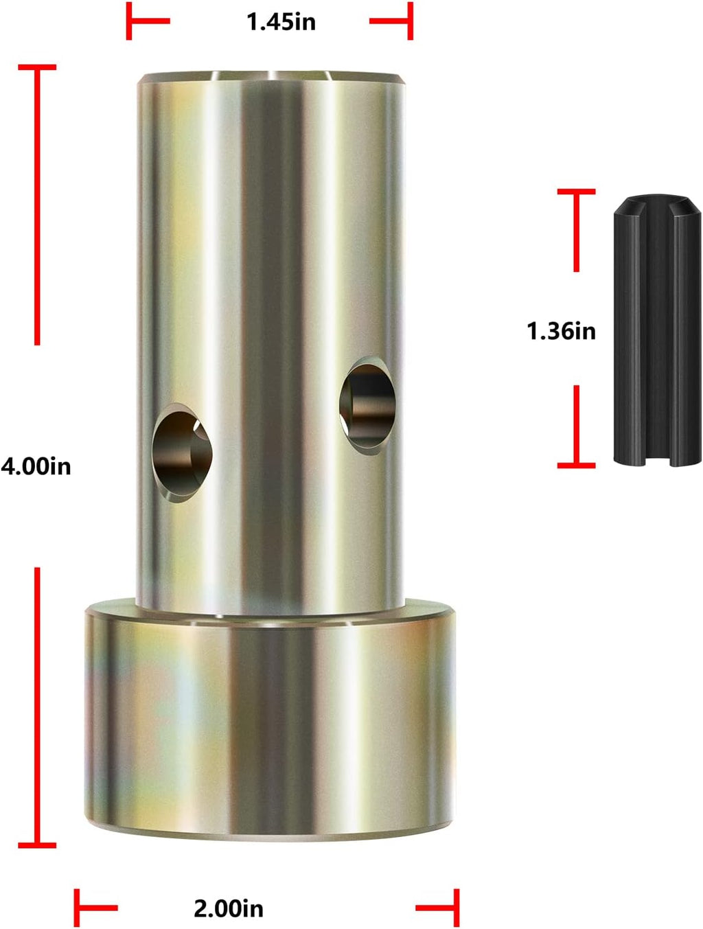 2 Pairs Cat 1 Quick Hitch Adapter Bushings Set for Category I 3-Point Tractors D994124