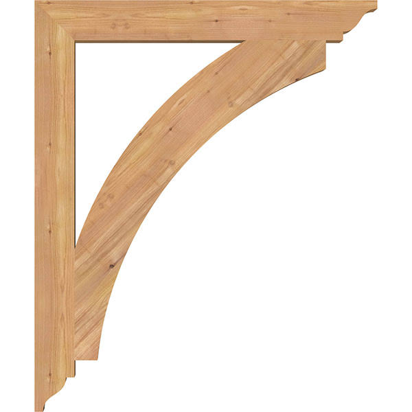 3 1/2x22W x 30x22D x 36x22H Western Red Cedar Bracket J397