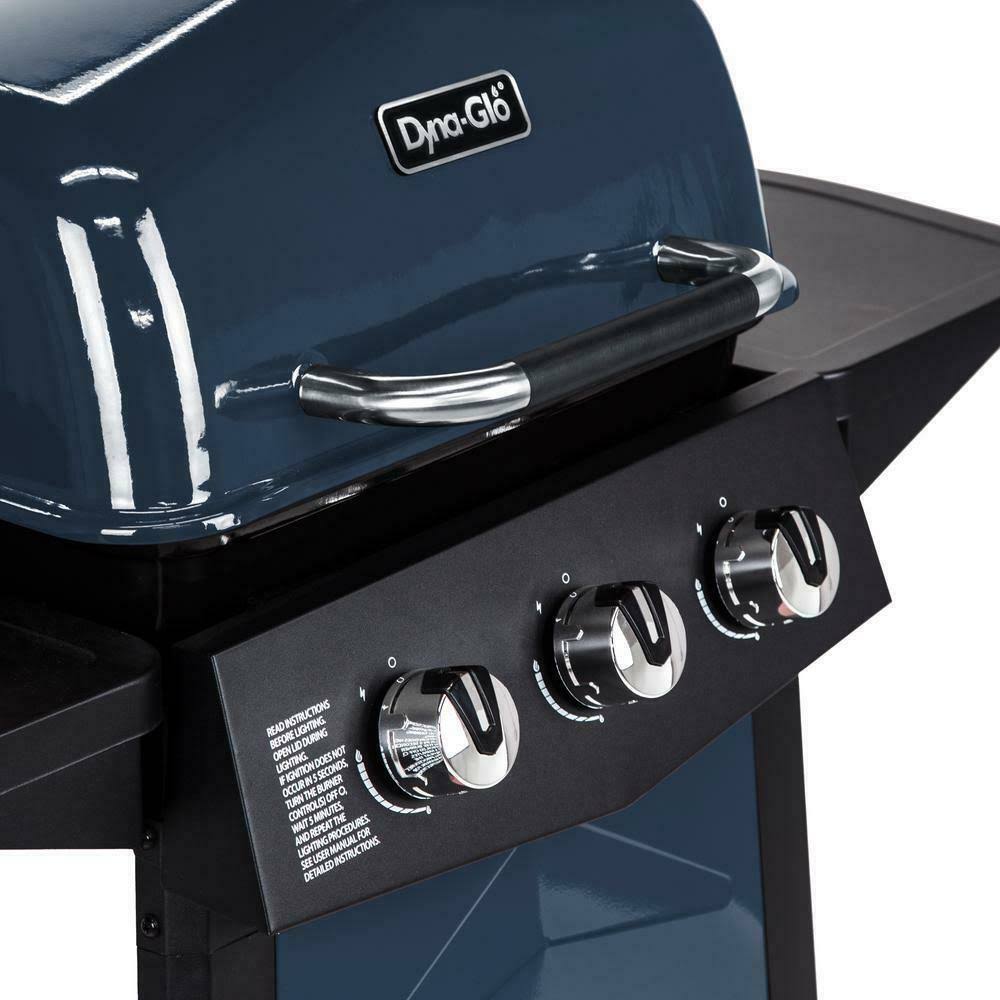 Blue 3-Burner Propane Gas Grill C727