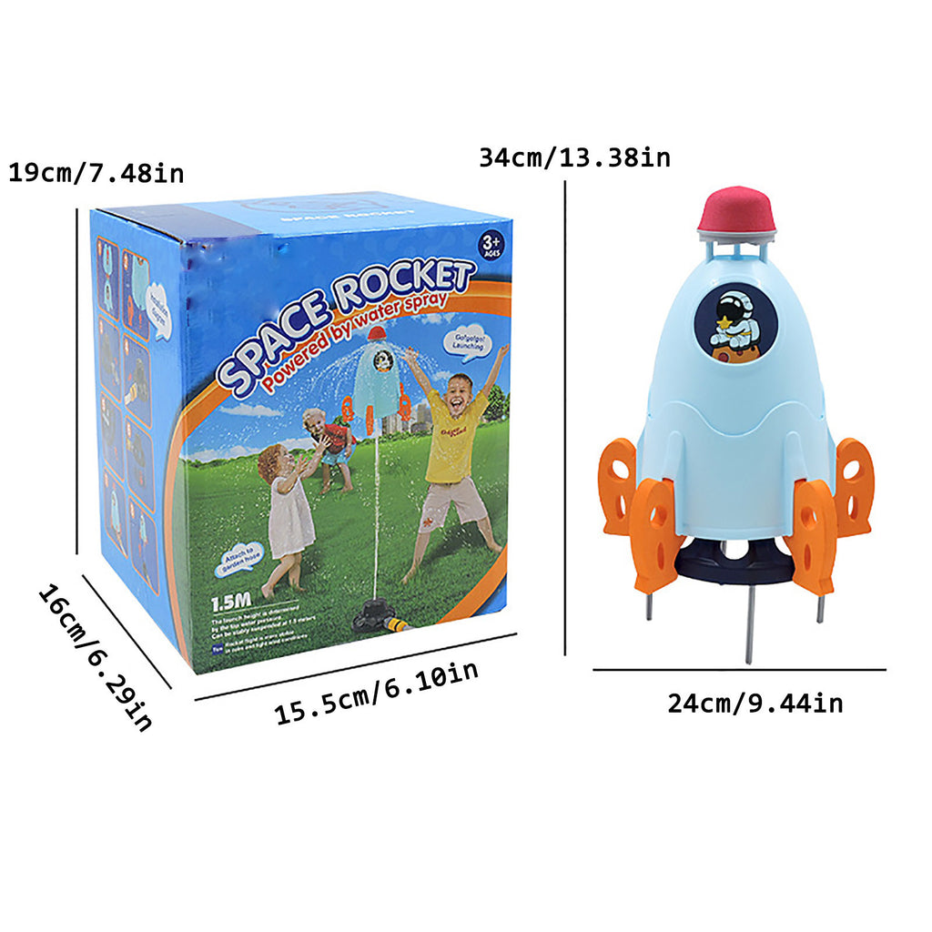 Musical Piano Carpet Space Rocket Sprinkler Water Spray Toy X236496