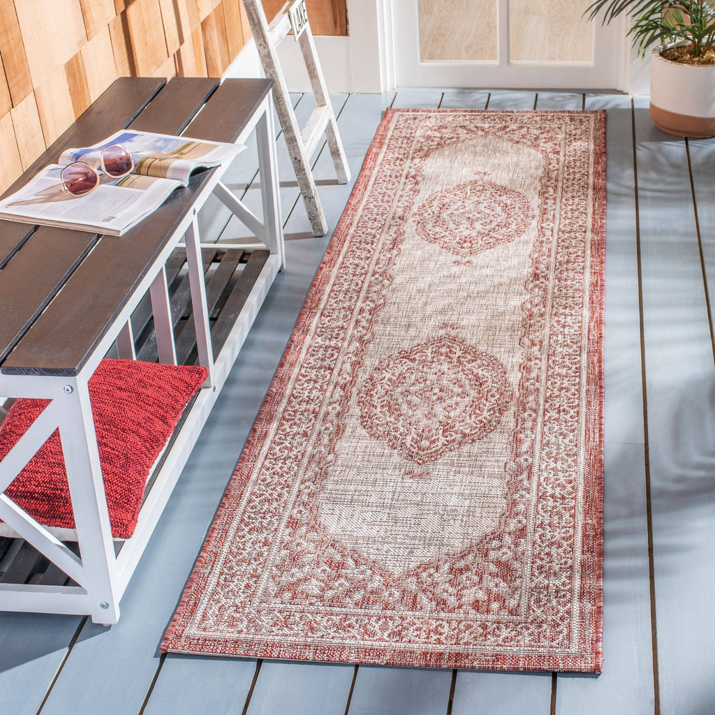 Light Beige Light Brown Courtyard Rug W768