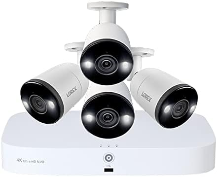 4K Ultra HD 3TB 8-Channel Wired NVR System with Six Indoor/Outdoor Smart Deterrence Cameras V779