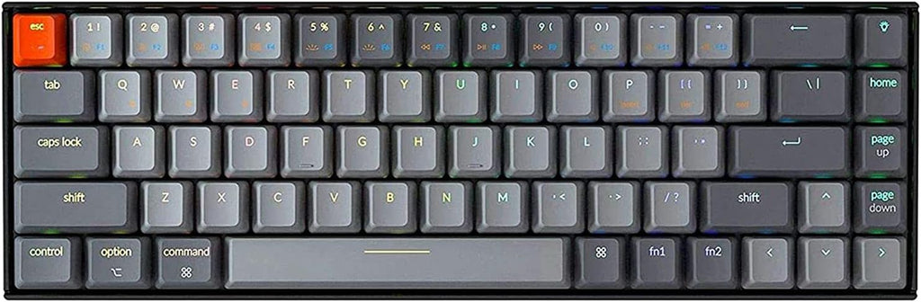 65% Compact 68 Key Wireless Mechanical Keyboard with RGB Backlight P47128