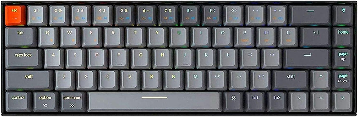 65% Compact 68 Key Wireless Mechanical Keyboard with RGB Backlight P47128