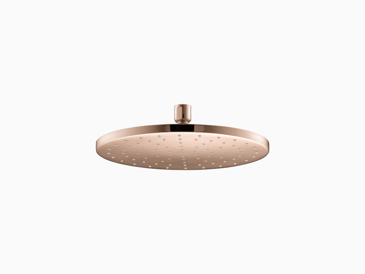 Vibrant Rose Gold Round Rainhead with Katalyst air-induction Spray, 2.5 GPM U9606