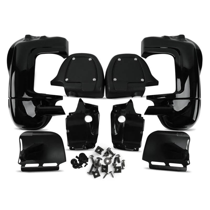 Black Lower Vented Leg Fairing for Harley Davidson Touring 1983-2013 P85679