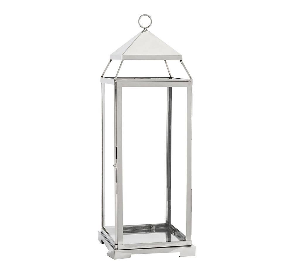 Silver Finish Large Lantern H5949