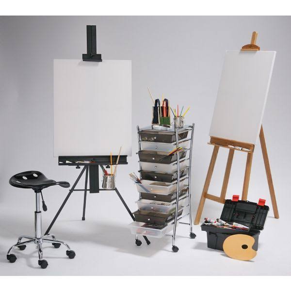 Clear/ Smoke 10-Drawer Storage Cart F111464