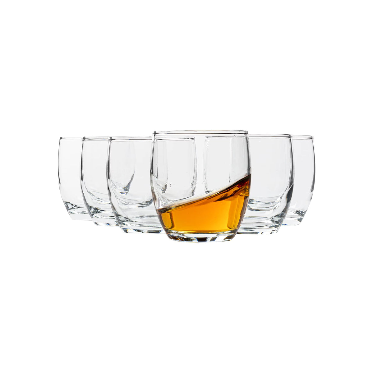 8.3 Ounce Clear Glass Tumblers Set of Six A74461