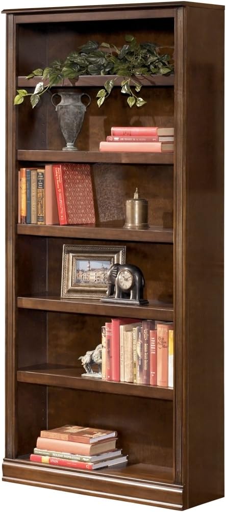 Brown 3 Adjustable Shelves Bookcase U75446