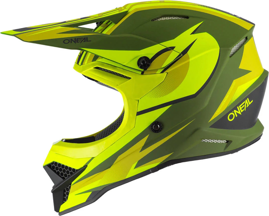 Motocross Helmet, green-yellow, Size L K59808