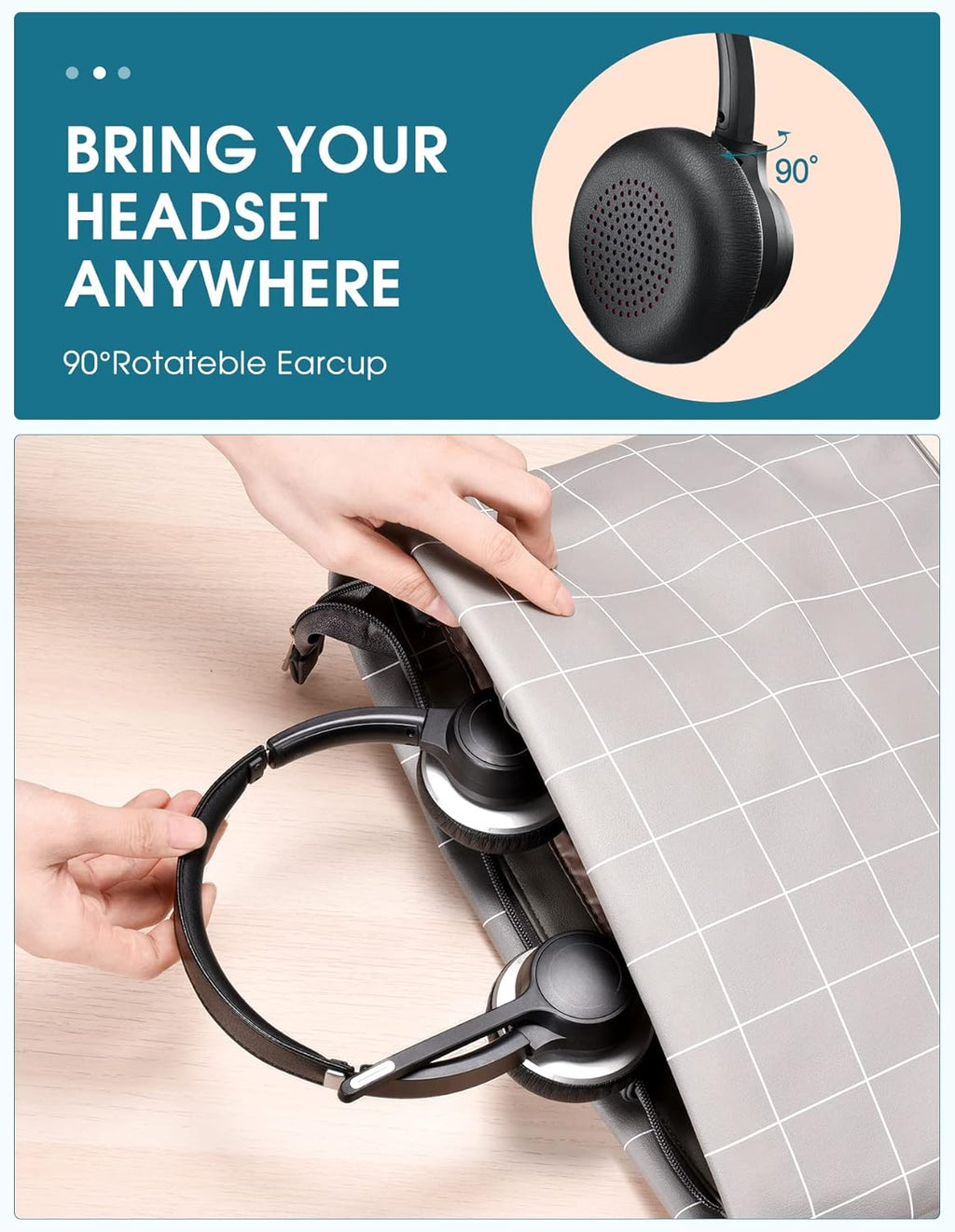 3.5mm/USB 2-in-1 Noise Canceling PC Headset with Microphone Y8214