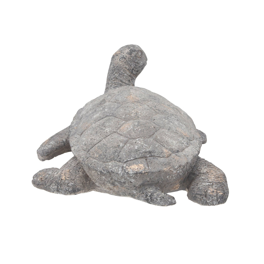 Gray Resin Tortoise Deco O237
