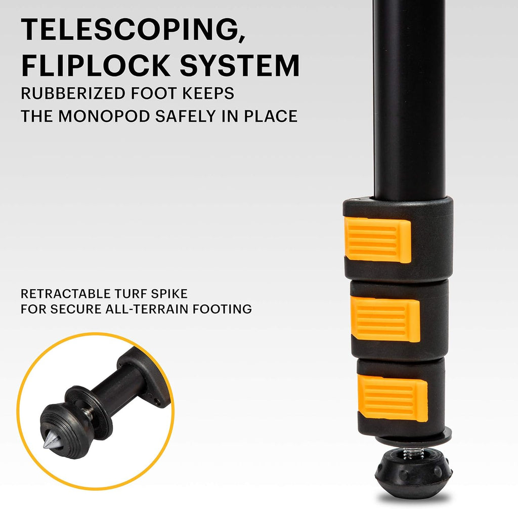 72” Lightweight Aluminum Monopod with Smartphone Adapter V180