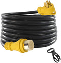 25Ft 50Amp STW Heavy Duty RV Extension Cord, 14-50P Male and SS2-50R Twist-Locking Female, 125V/250V K39194