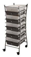 Clear/ Smoke 10-Drawer Storage Cart F111464