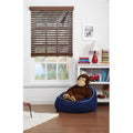 Cordless Faux Wood Blind Dark Oak 59 x 48 in. A53688