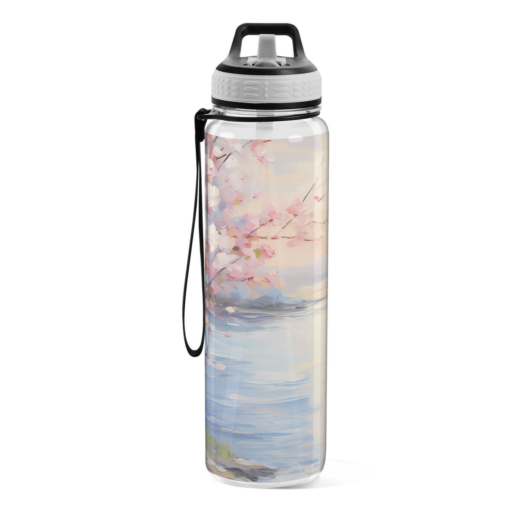 32oz Tritan Leakproof Clear Sports Water Bottle V8979