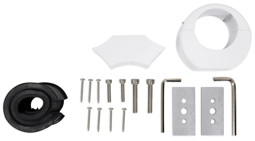 Dual 6.5" White Aluminum Wakeboard Tower Speaker Pods with Cover Y77566